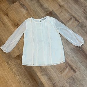 NWT - Loft Clip Dot Top